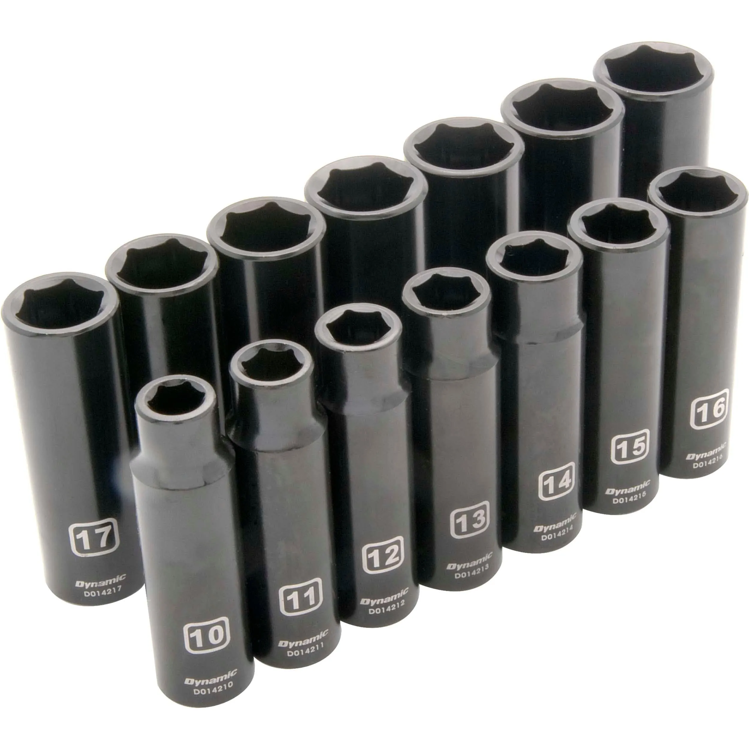 1/2" Drive 14pc 6-Point Deep Impact Metric Socket Set, 10mm - 23mm