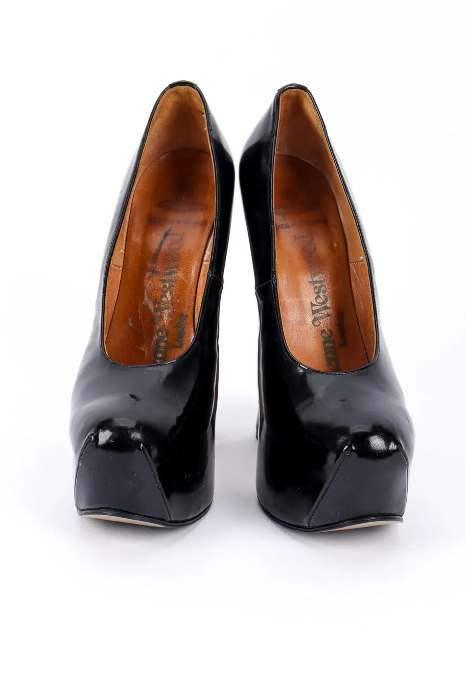 1993 F/W Patent Leather Elevated Court Shoes