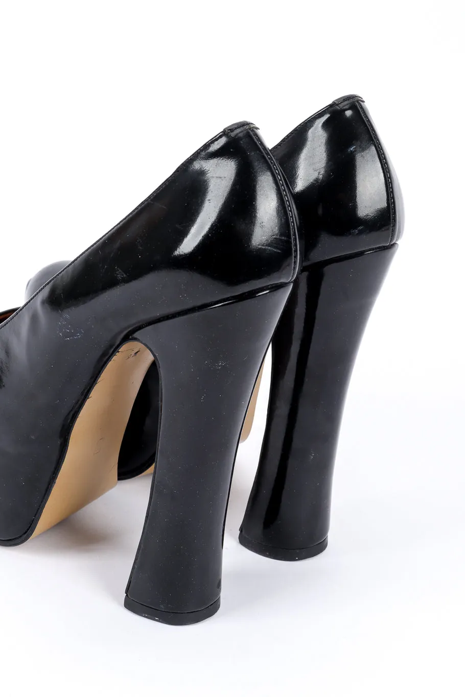 1993 F/W Patent Leather Elevated Court Shoes