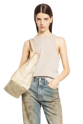 ACNE STUDIOS WOMAN GREY T-SHIRTS & TANK TOPS