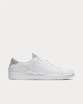 Air Jordan 1 Centre Court White on White Low Top Sneakers