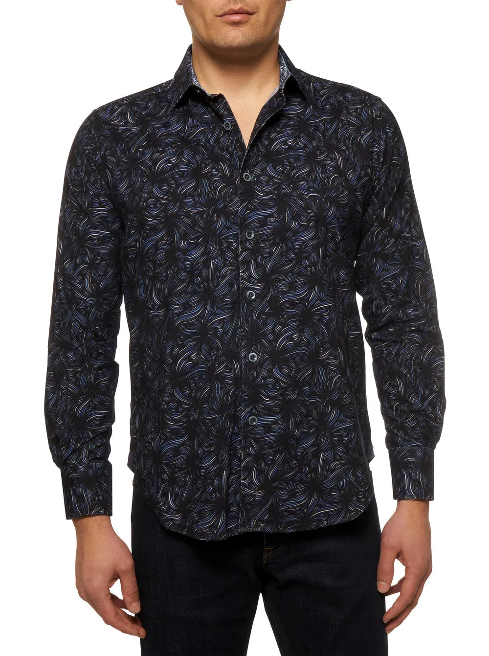 ANTI MATTER LONG SLEEVE BUTTON DOWN SHIRT