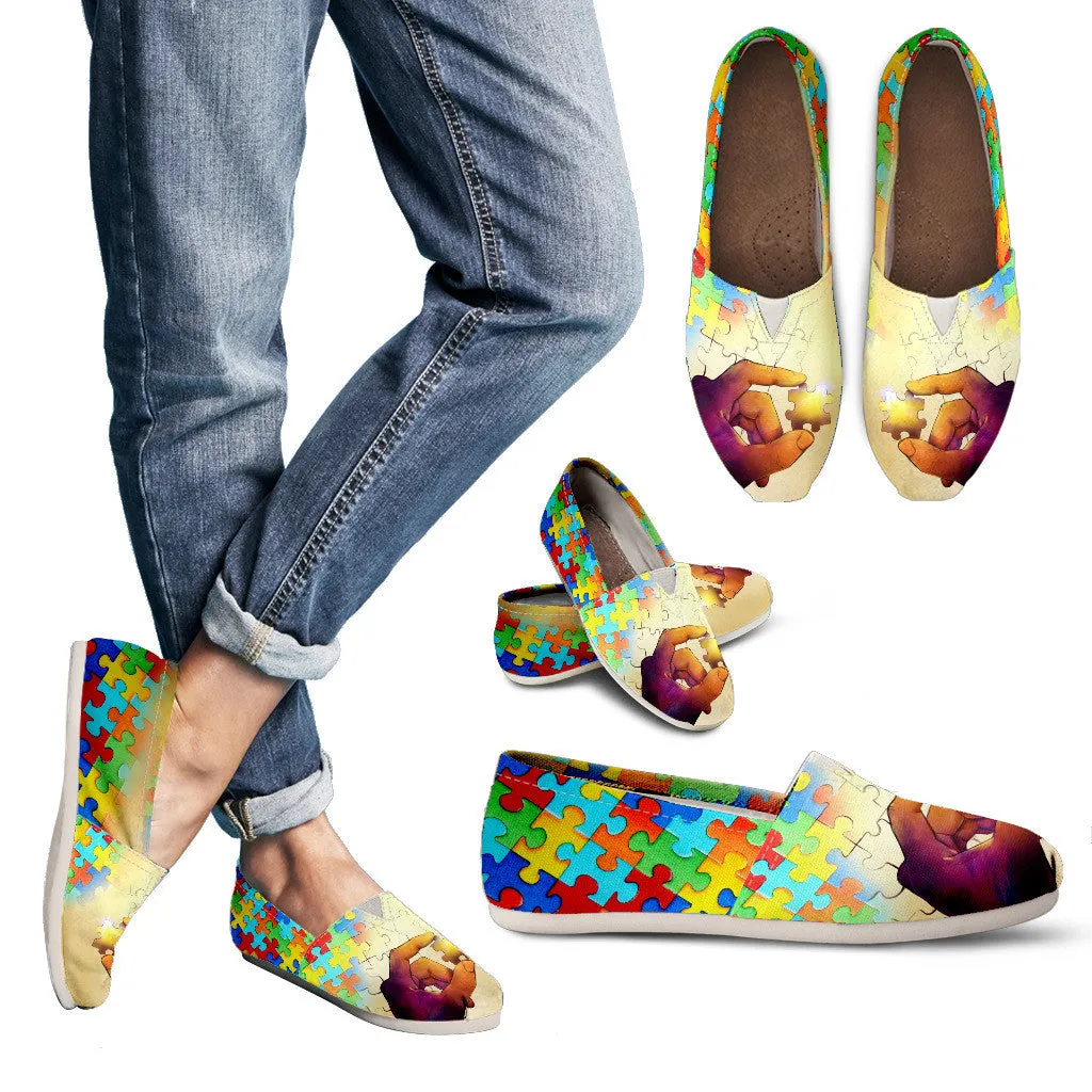 Artistic Autism Awareness Casual Shoes