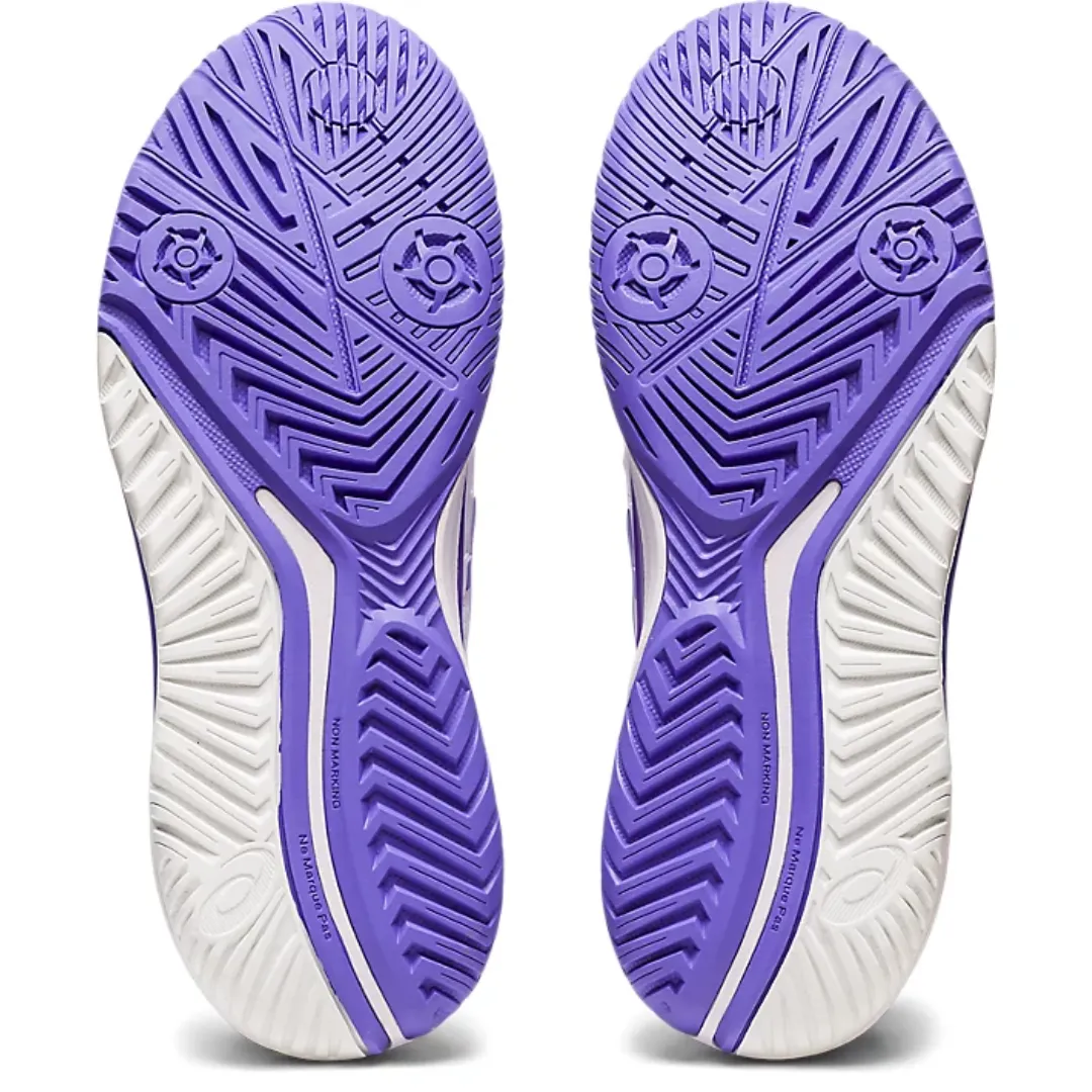 Asics Women Gel Resolution 9 Tennis Shoes - White/Amethyst