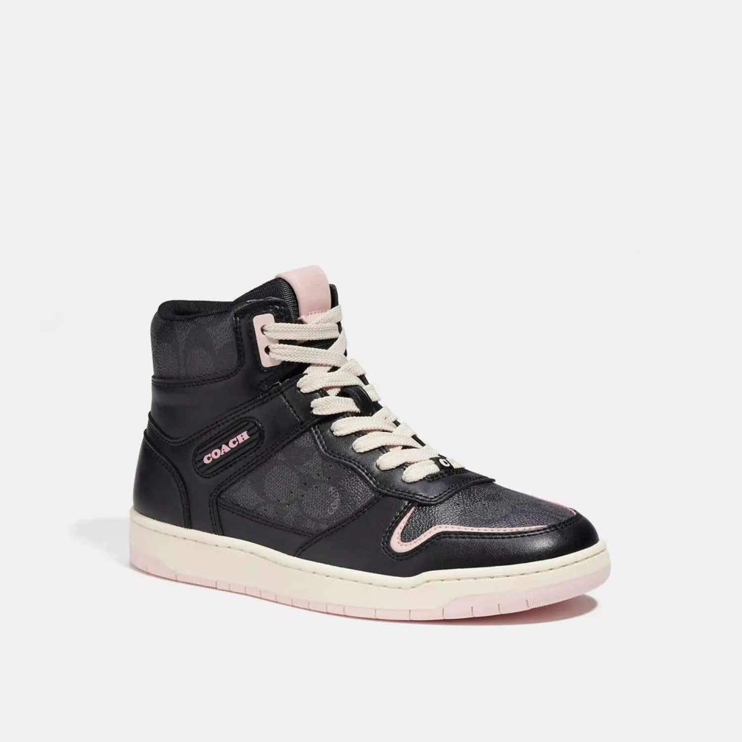 Coach Outlet High Top Sneaker In Signature Canvas