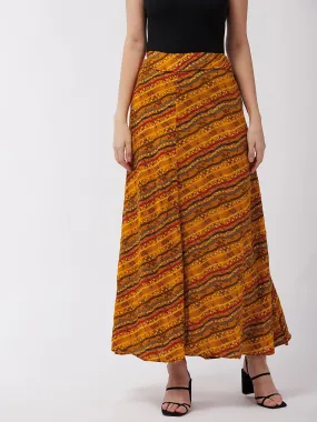 Corn Yellow Lahariya Skirt