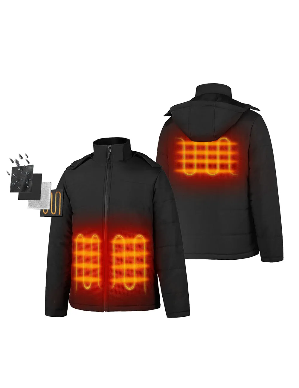 Final Sale - Men’s Heated Thermolite® Jacket - Black (Apparel Only)