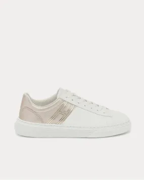 H365 leather Bianco Salmone Low Top Sneakers