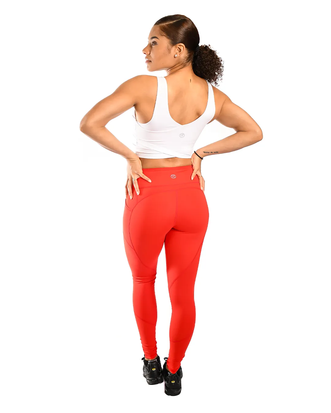 Tall 31" Effortless Heart Booty Leggings - Infrared